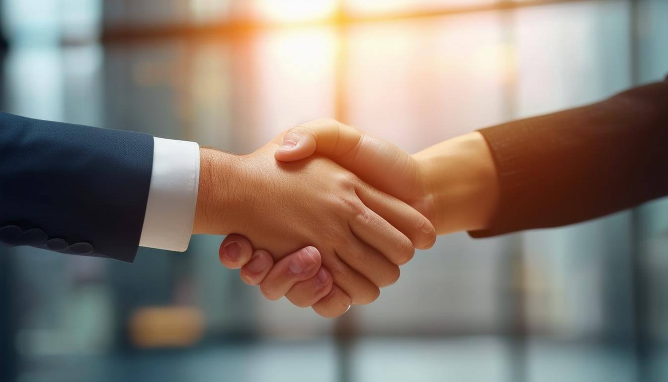 job offer hand shake